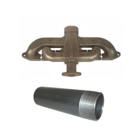 Aic Replacement Parts Manifold w/ Short Exhaust Pipe Fits Case-IH Tractor Models A B C 100 251175R21-PIPE